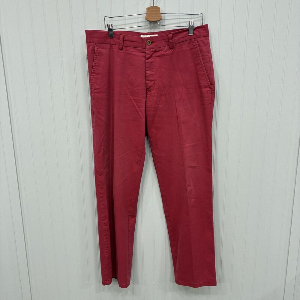 Jos. A. Bank 1905 Men's W35 x L32 Pink Tailored Fit Straight Chino Pants